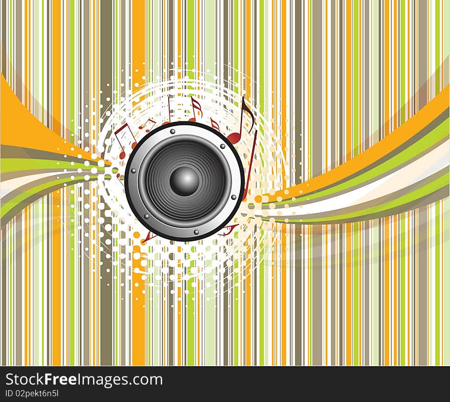 Abstract music wave background vector illustration. Abstract music wave background vector illustration