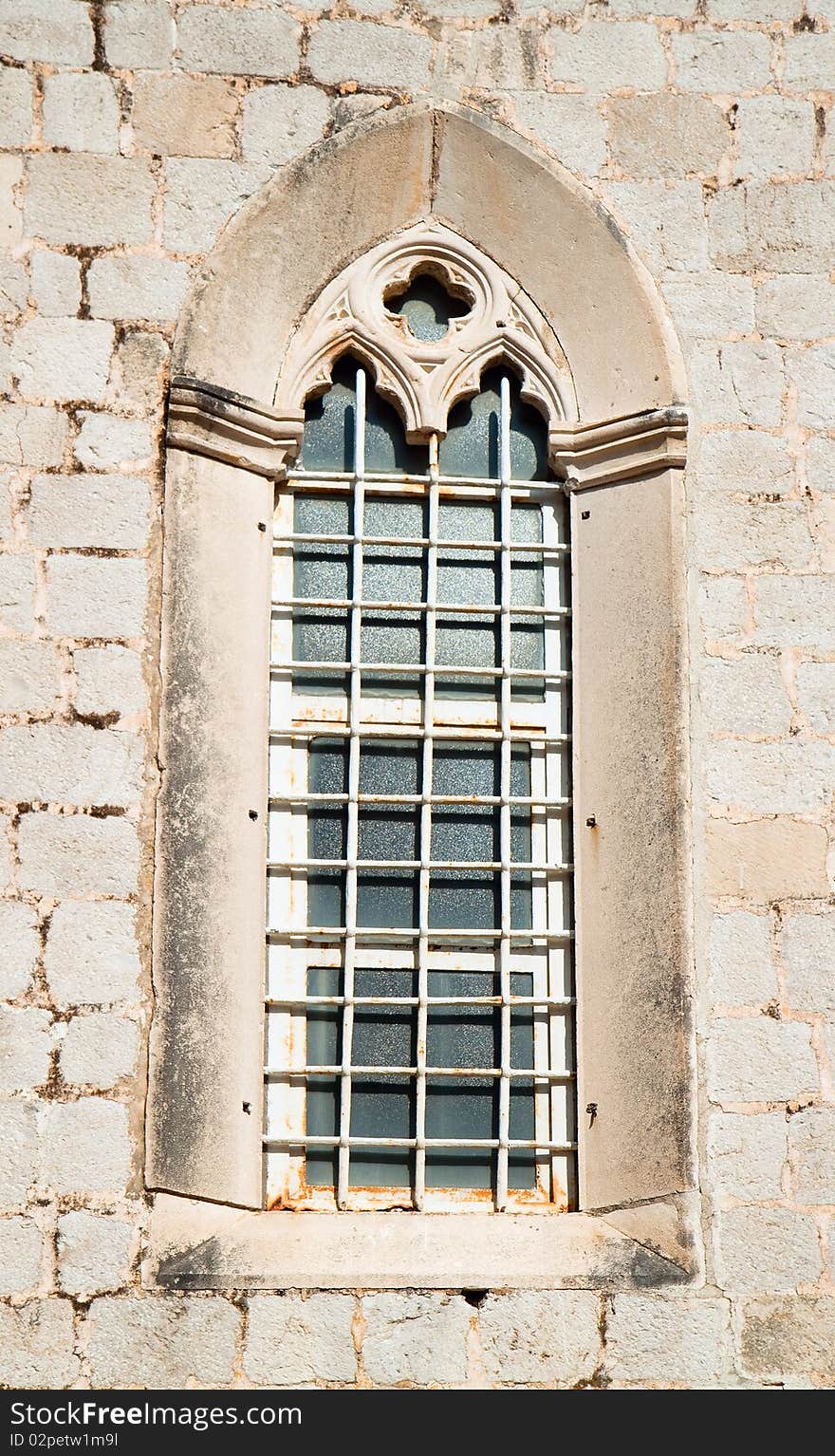 Beautiful historical window in Mediterranean style