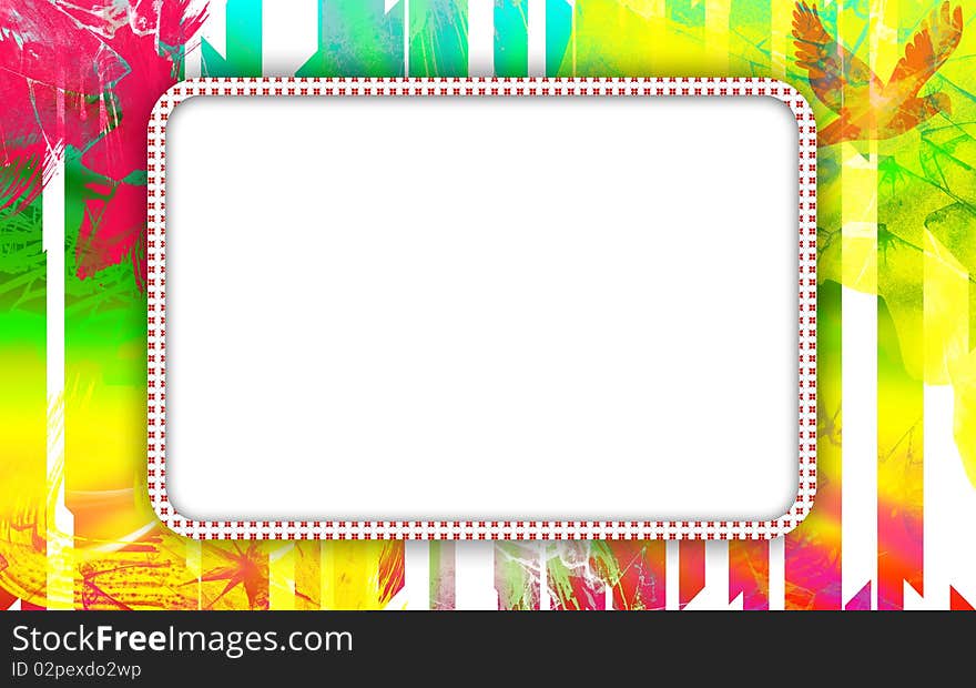 Vintage photo frame with classy patterns