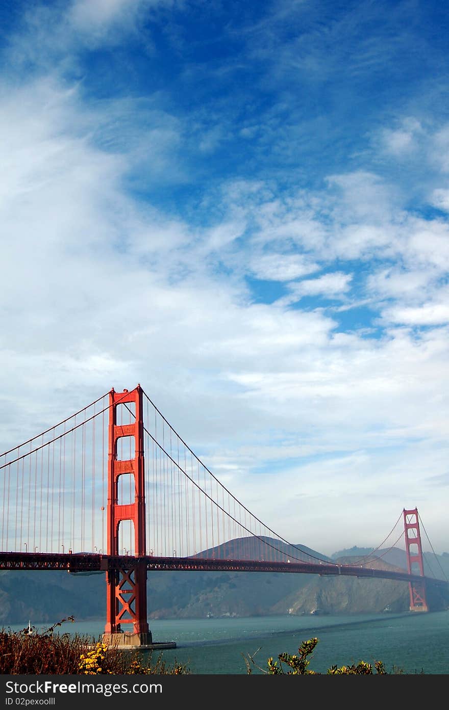 The sky and the bridge. The sky and the bridge