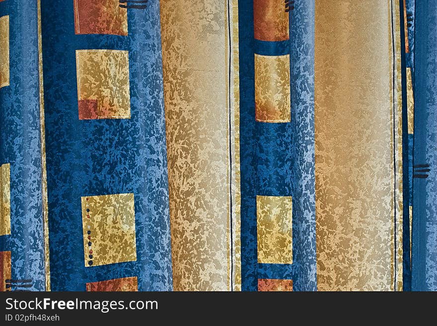 Cloth texture with blue and yellow color. Cloth texture with blue and yellow color