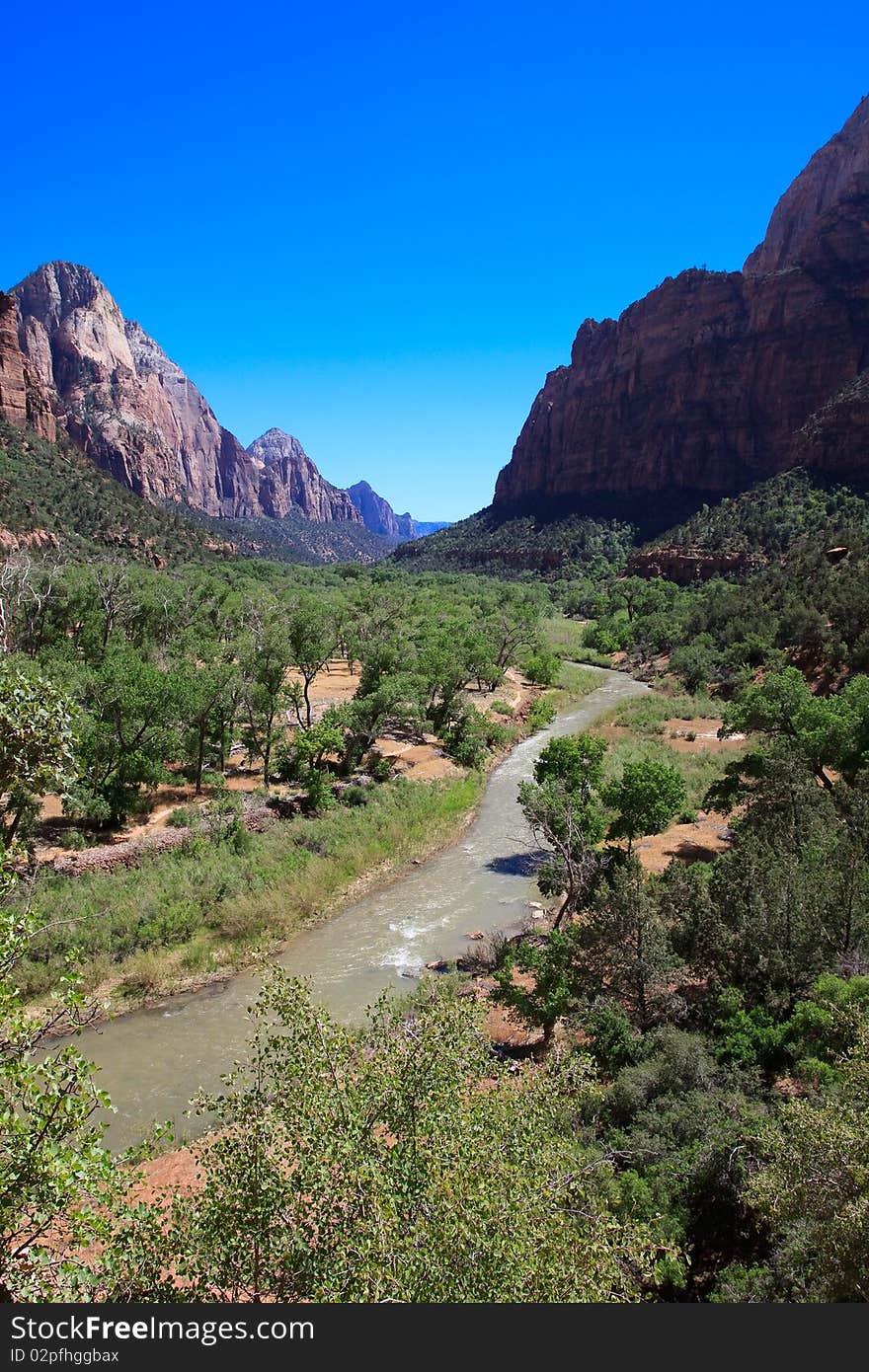 Landscape at Zion National Park Utah. Landscape at Zion National Park Utah