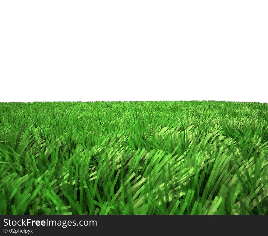 Unreal green grass