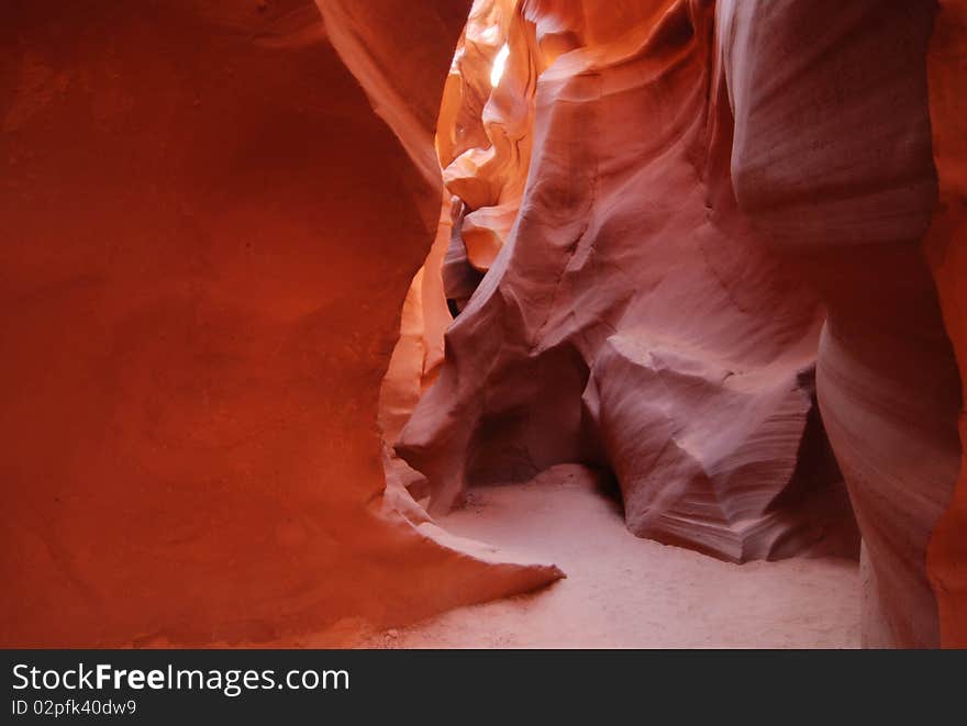 Lower Antelope Canyon in Page, AZ