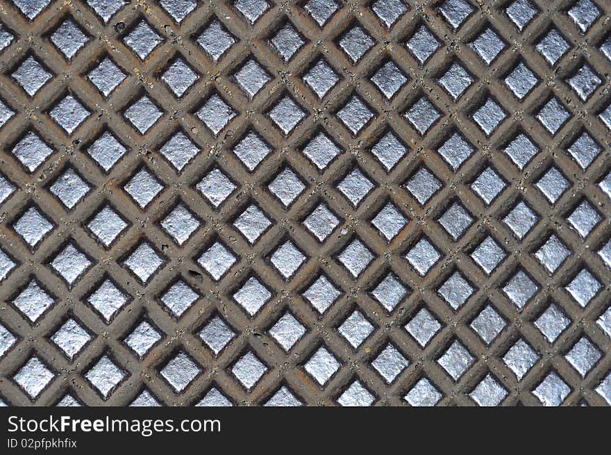 Metal Cross Grid Texture