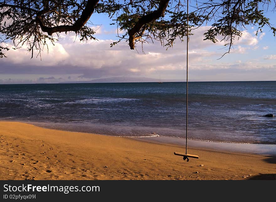 The warm ocean beaches of Maui, Hawaii. The warm ocean beaches of Maui, Hawaii