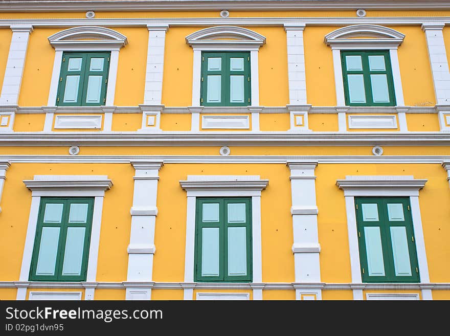 Thai old-style windows