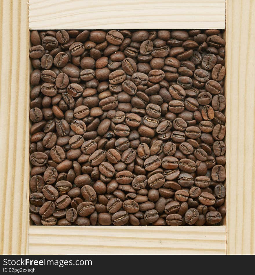 Coffee beans background