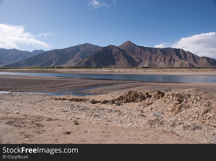 Tibet landscape in western part of china