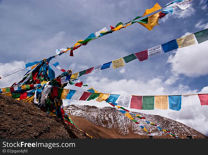 Yellow and brown wildness land in tibet of china. Yellow and brown wildness land in tibet of china