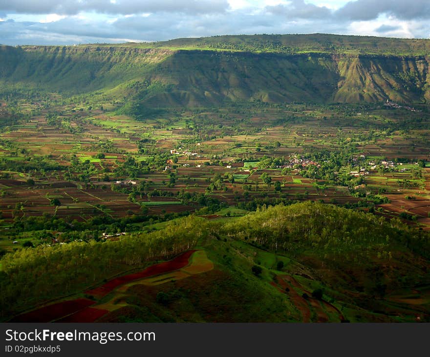 Dramatic mountain landscape