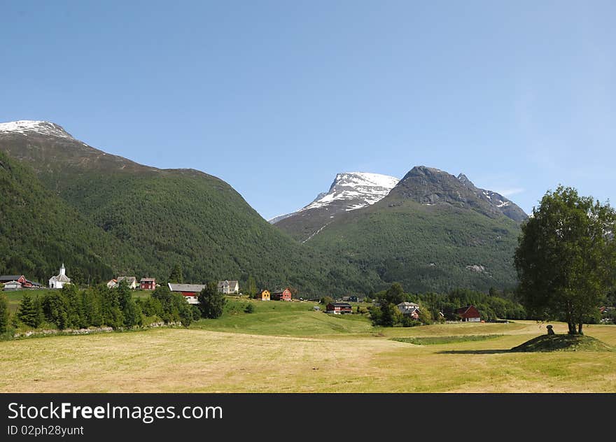 Village of Loen on Nordfjord