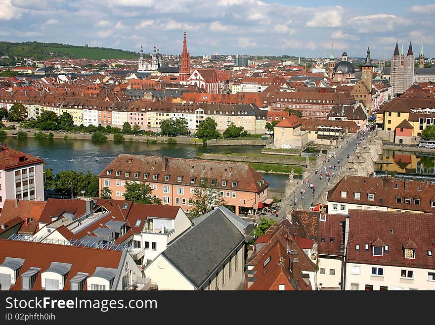 Wurzburg on the river  Main.