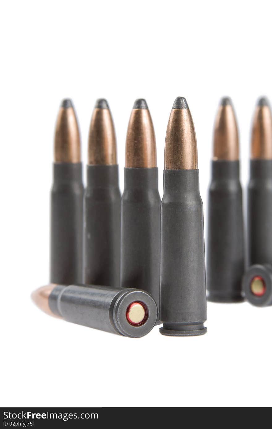 Bullets on a white background. Bullets on a white background.