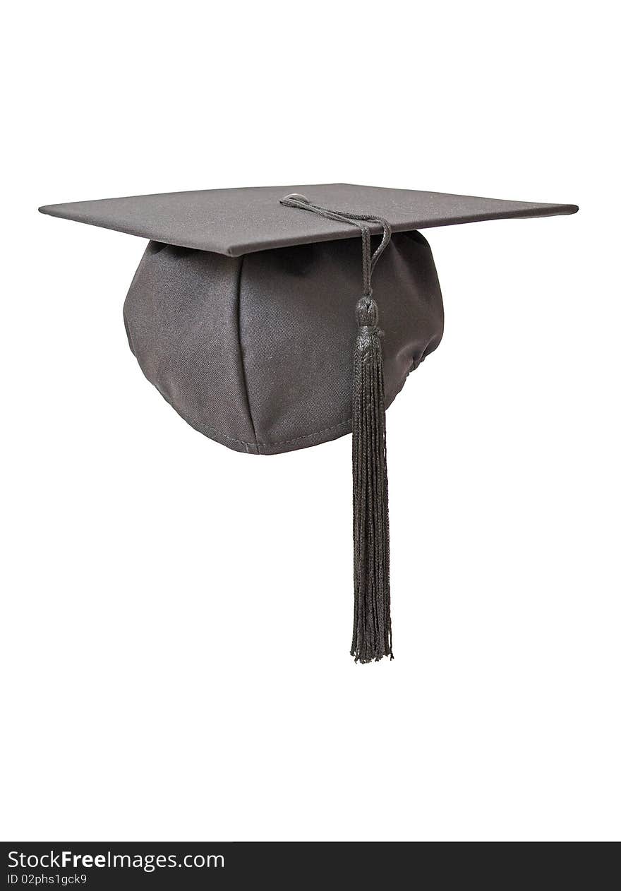 Student hat isolated on white