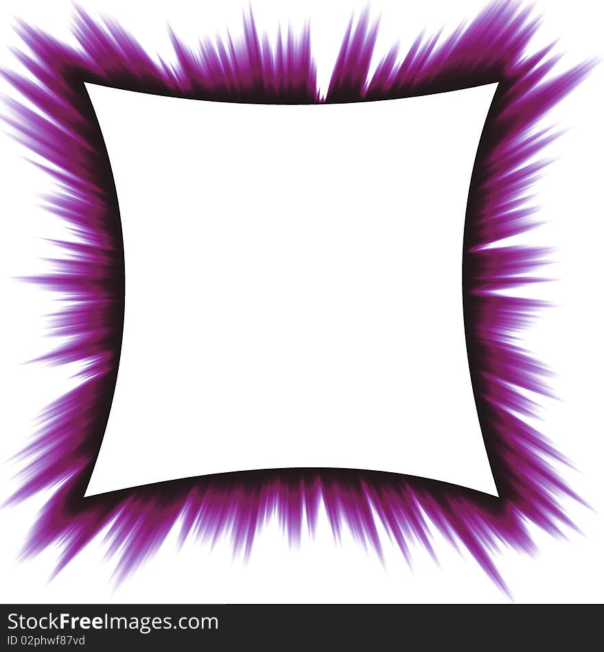 Violet abstract frame background