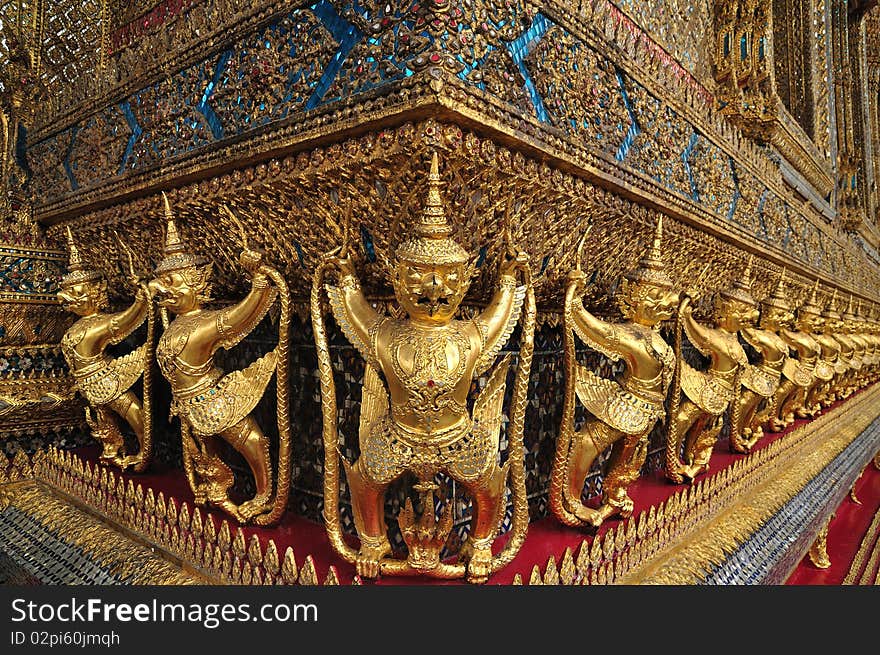 Statue of Garuda at Wat Pra Kaew in Thailand