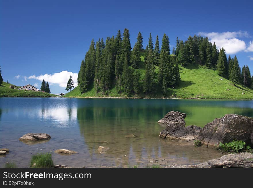 Swiss mountain landscape