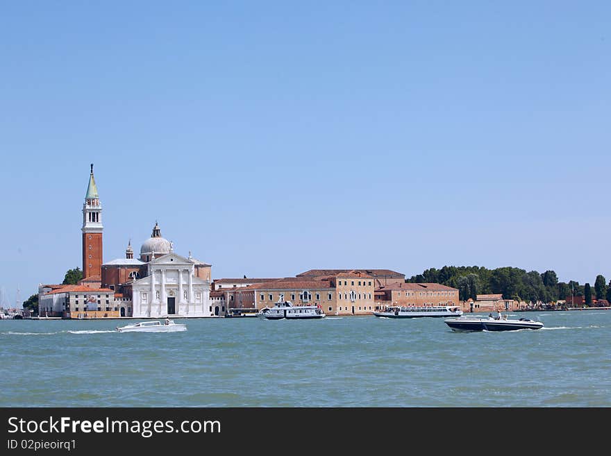 The Basilica di San Giorgio Maggiore, situated on Isola di San Giorgio Maggiore, Venice. The Basilica di San Giorgio Maggiore, situated on Isola di San Giorgio Maggiore, Venice.