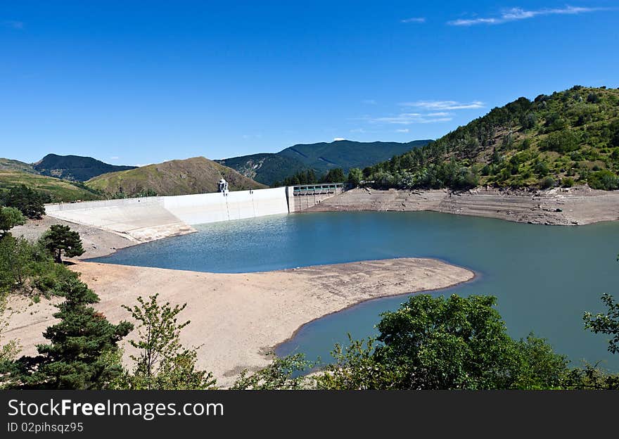 Lake And Dam Landscape