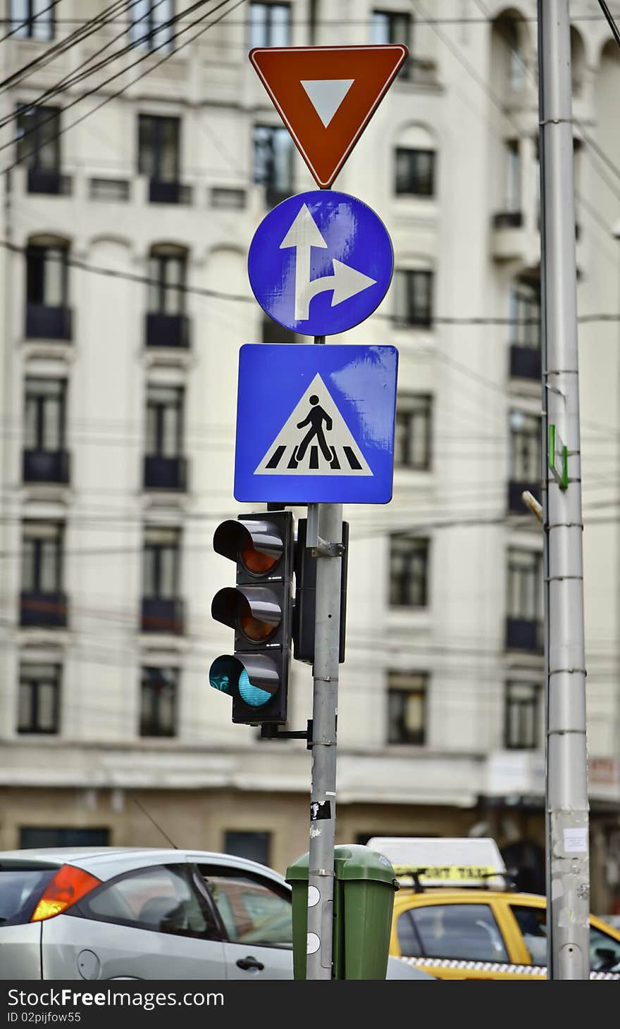 Close up with a sign post. Close up with a sign post