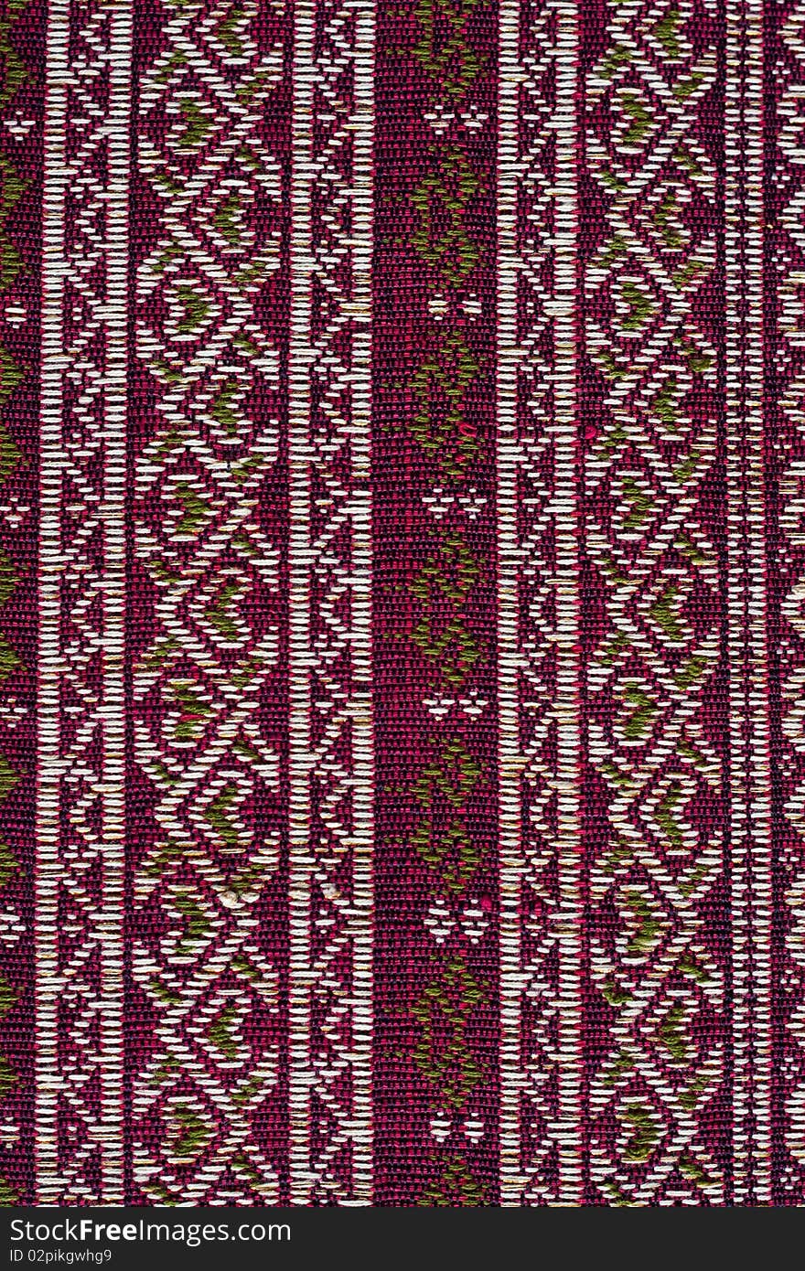 Pattern flower on the thai cloth. Pattern flower on the thai cloth
