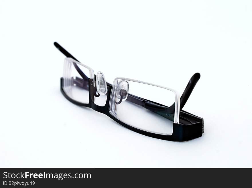 Close-up of glasses isolated on a white background.