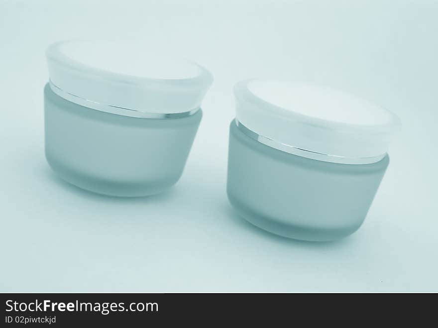 Cosmetics cream jars