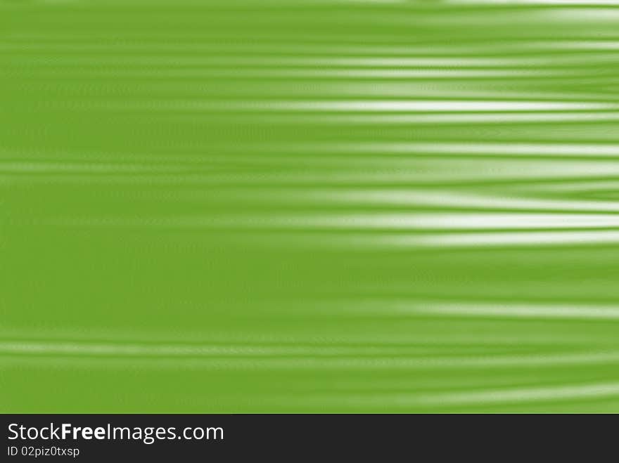 Green silk like surface with ripples and highlights. Green silk like surface with ripples and highlights