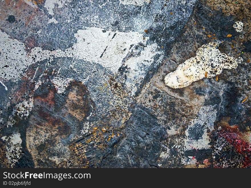 Old concrete floor from an atelie - shows years of use. Old concrete floor from an atelie - shows years of use