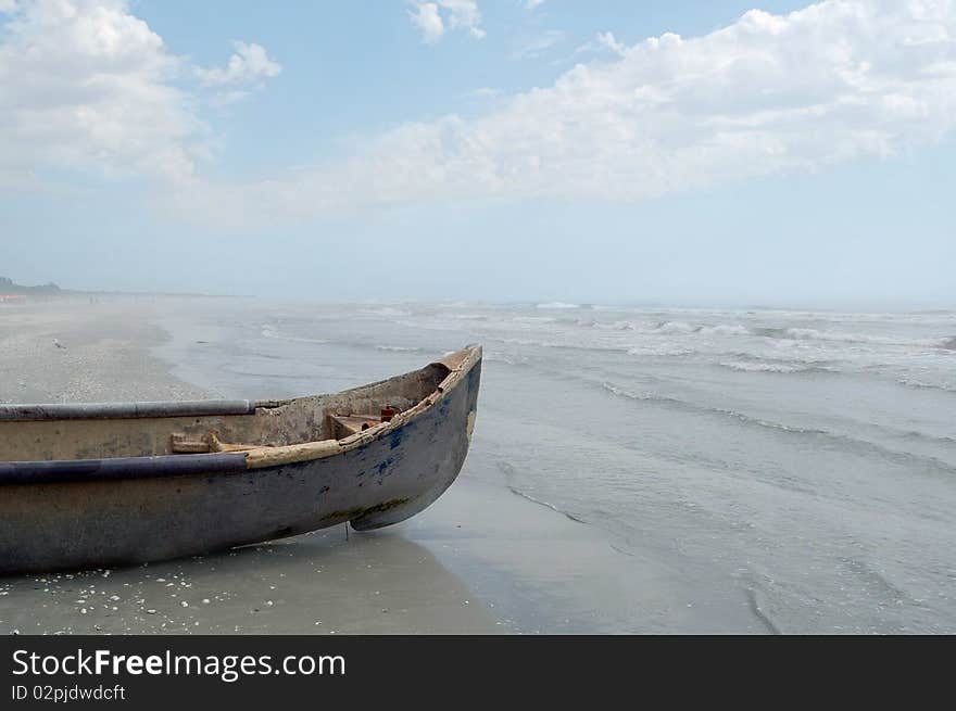 Vintage Wooden Fisherman Boat