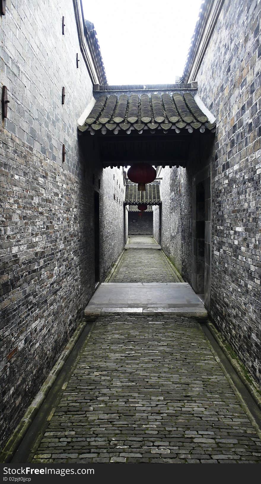 Path in  chinese traditional garden