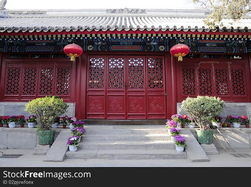 Traditional residential building of chinese. Traditional residential building of chinese