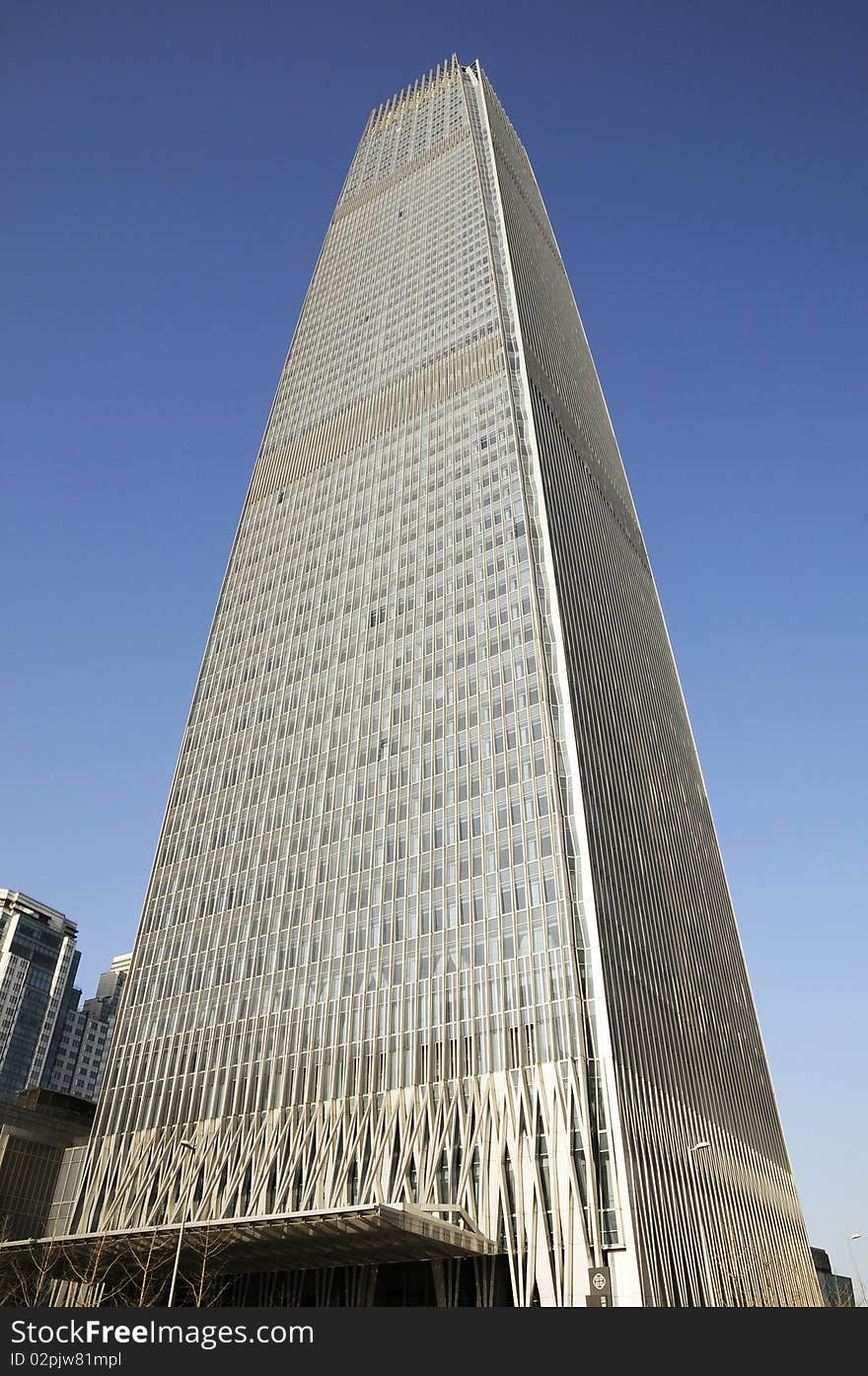 Skyscraper of beijing world trade center tower