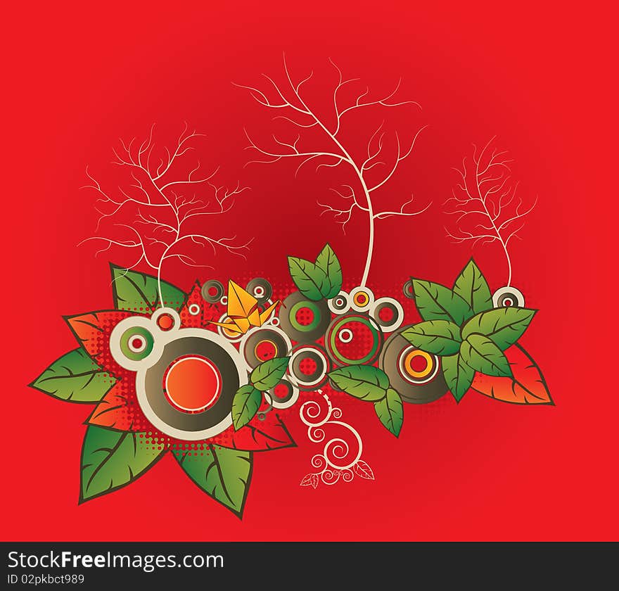 Growing tree colorful illustration graphic. Growing tree colorful illustration graphic