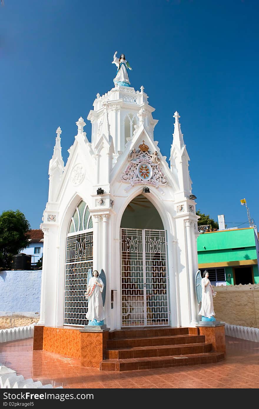 Chapel of Catholic Church in Kanyakumari,Tamil Nadu, Southern India. Chapel of Catholic Church in Kanyakumari,Tamil Nadu, Southern India