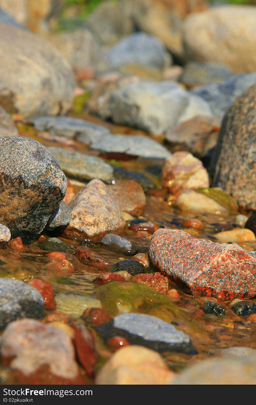 Macro rock pools on coastal beach. Macro rock pools on coastal beach.