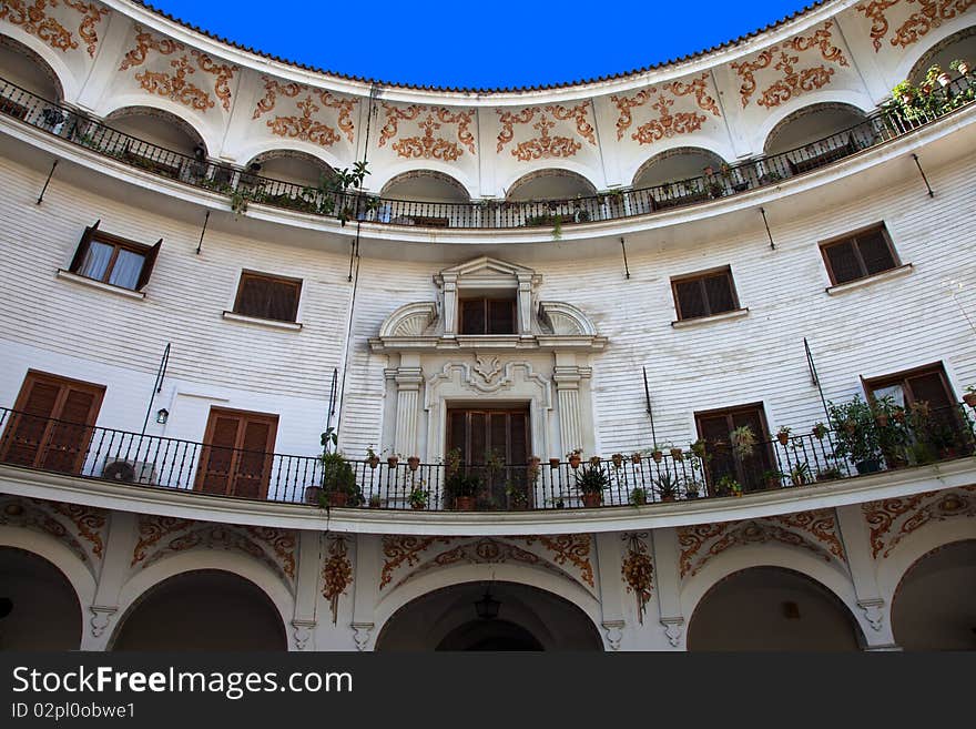 Plaza del Cabildo in Seville, Spain. Plaza del Cabildo in Seville, Spain