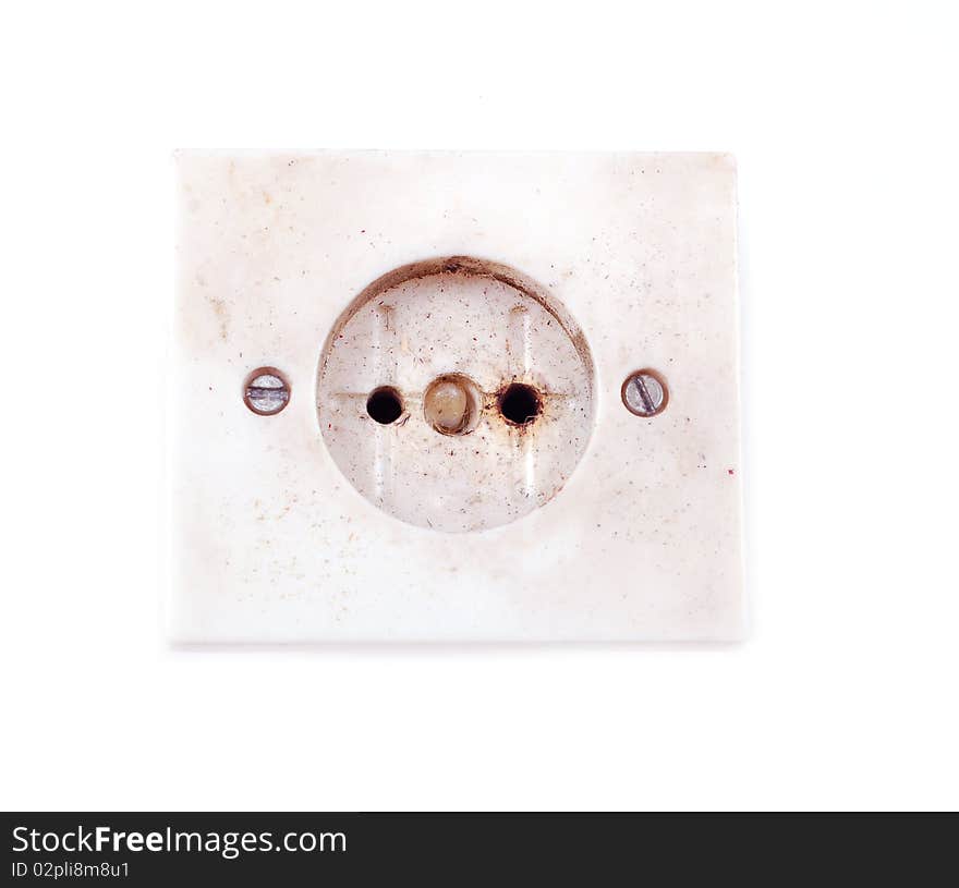 Old Burned Plug Socket