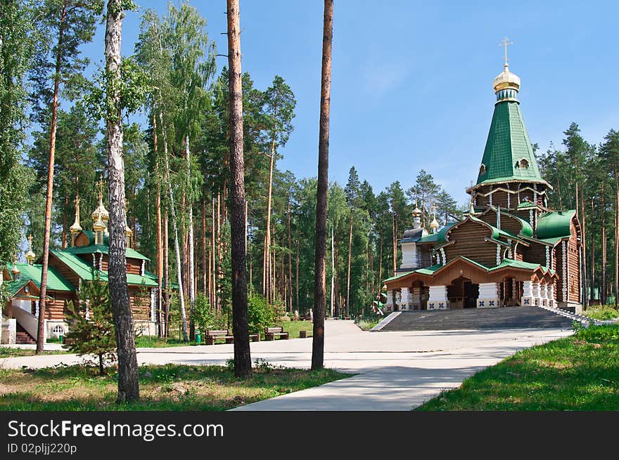 Orthodox temple complex Ganina Yama in Ekaterinburg, Russia