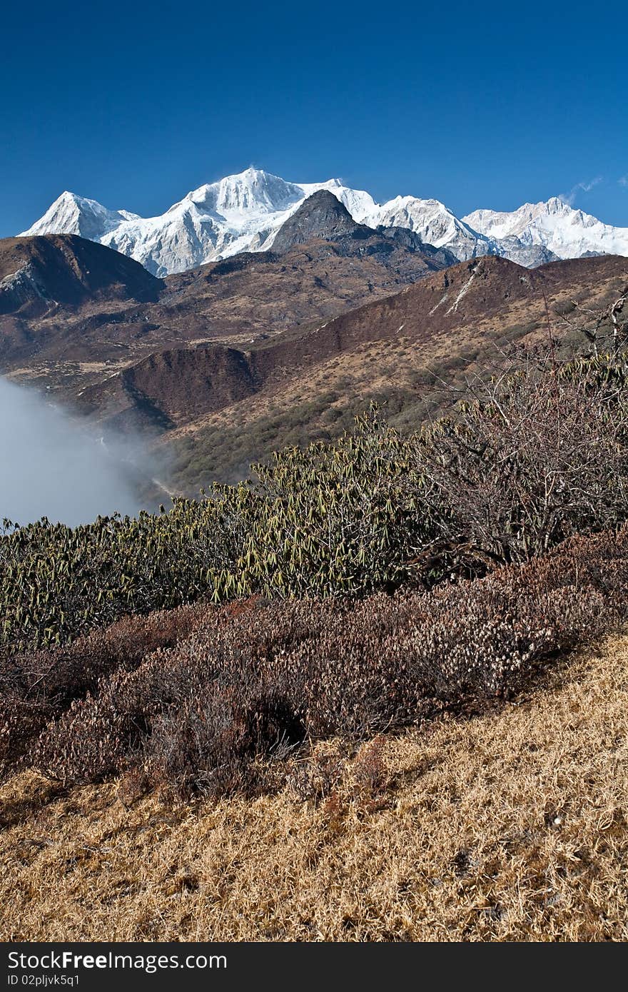 Snow-capped Mountain Landscape