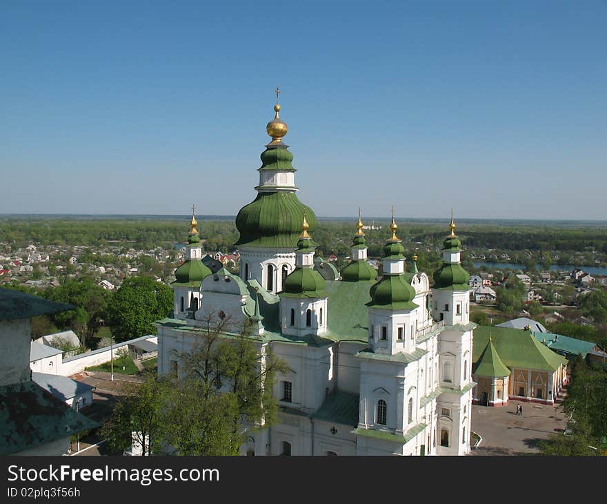 Orthodox church in ukrainian town of Chernigiv