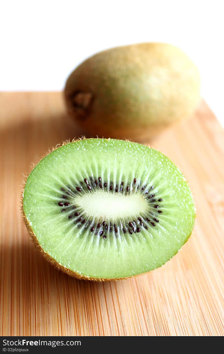 Kiwis On Cutting Board