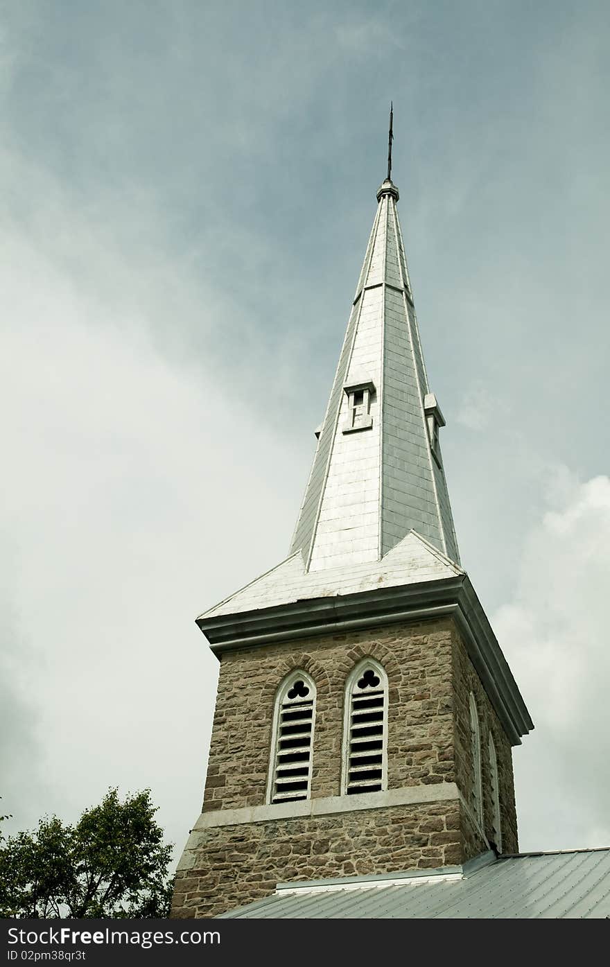 Church tower and steeple