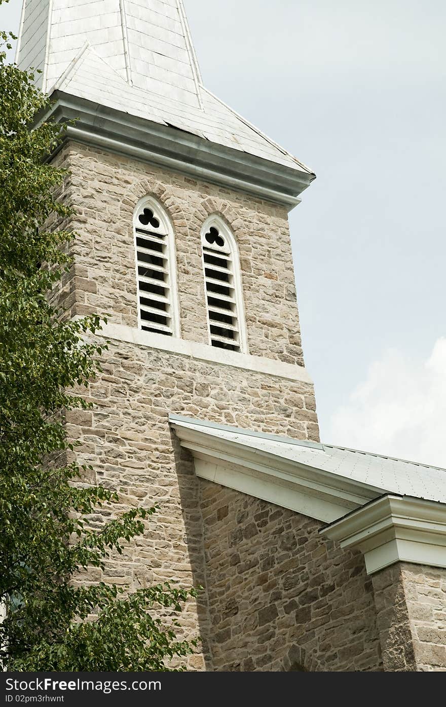 Historic church bell tower