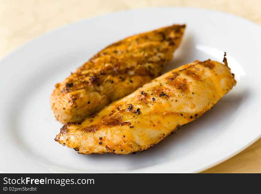 Lunch,served fresh gold meat cutlet