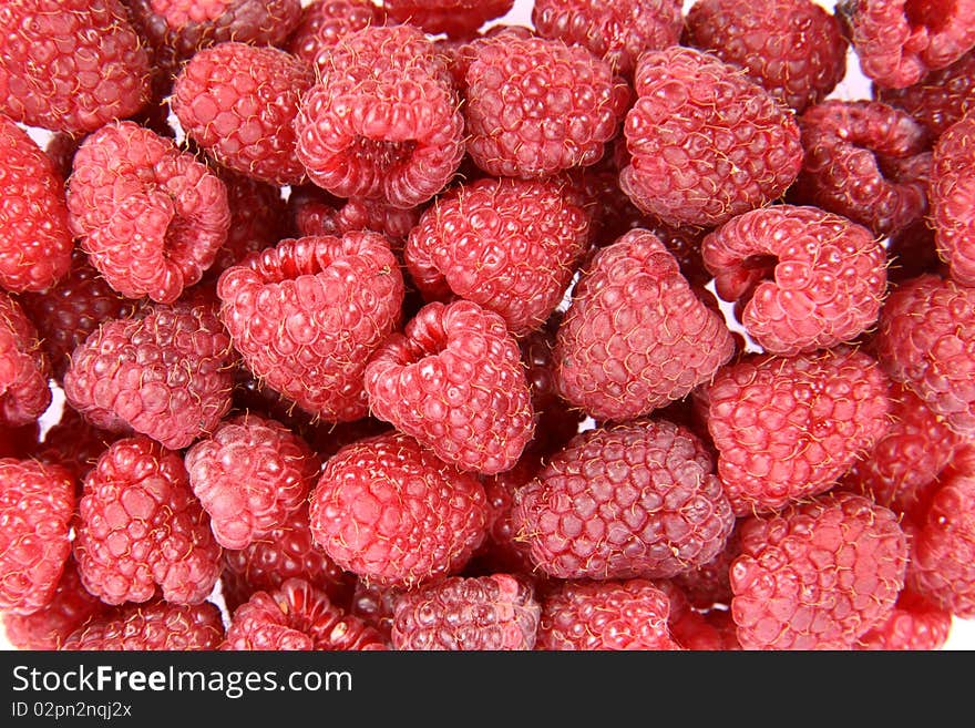 Raspberries background