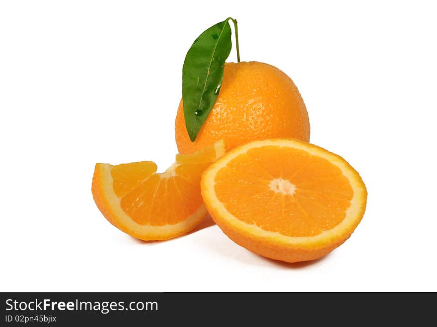 Orange isolated on white background