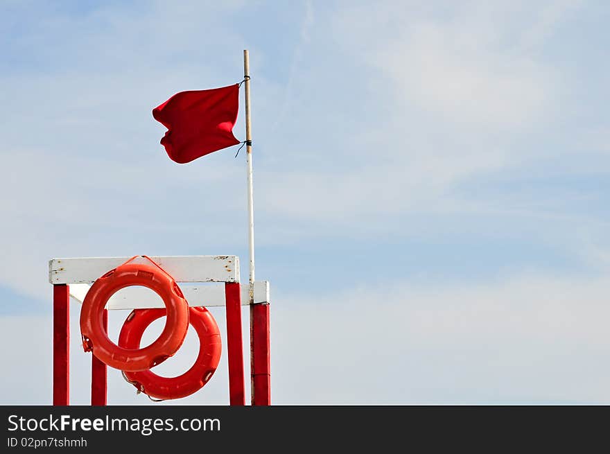 Red high chair s lifeguard