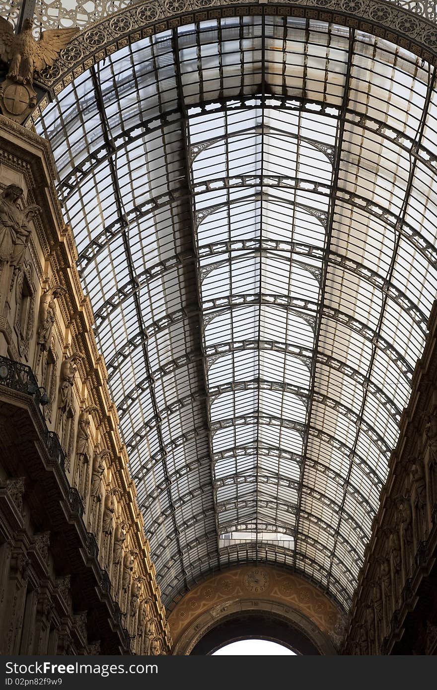 Glass Roof of  Vittorio Emanuele Shopping Gallery